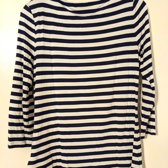 Michael Kors Blue and White Stripes Top M - Picture 2 of 3